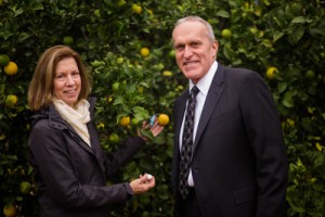 Chancellor Kim Wilcox and Jodie Holt